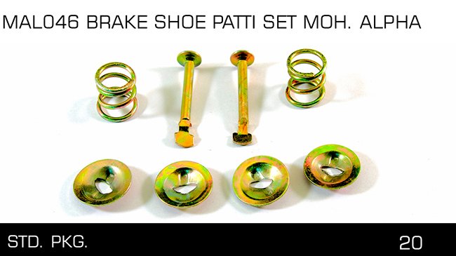 MAL046 BRAKE SHOE PATTI SET MOH ALPHA MAL046 BRAKE SHOE PATTI SET MOH ALPHA